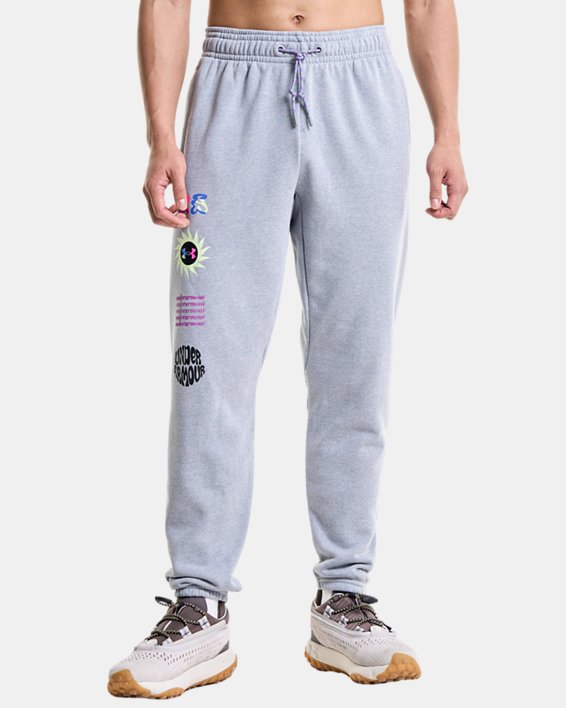 Men's UA Elevated Terry Joggers in Gray image number 0